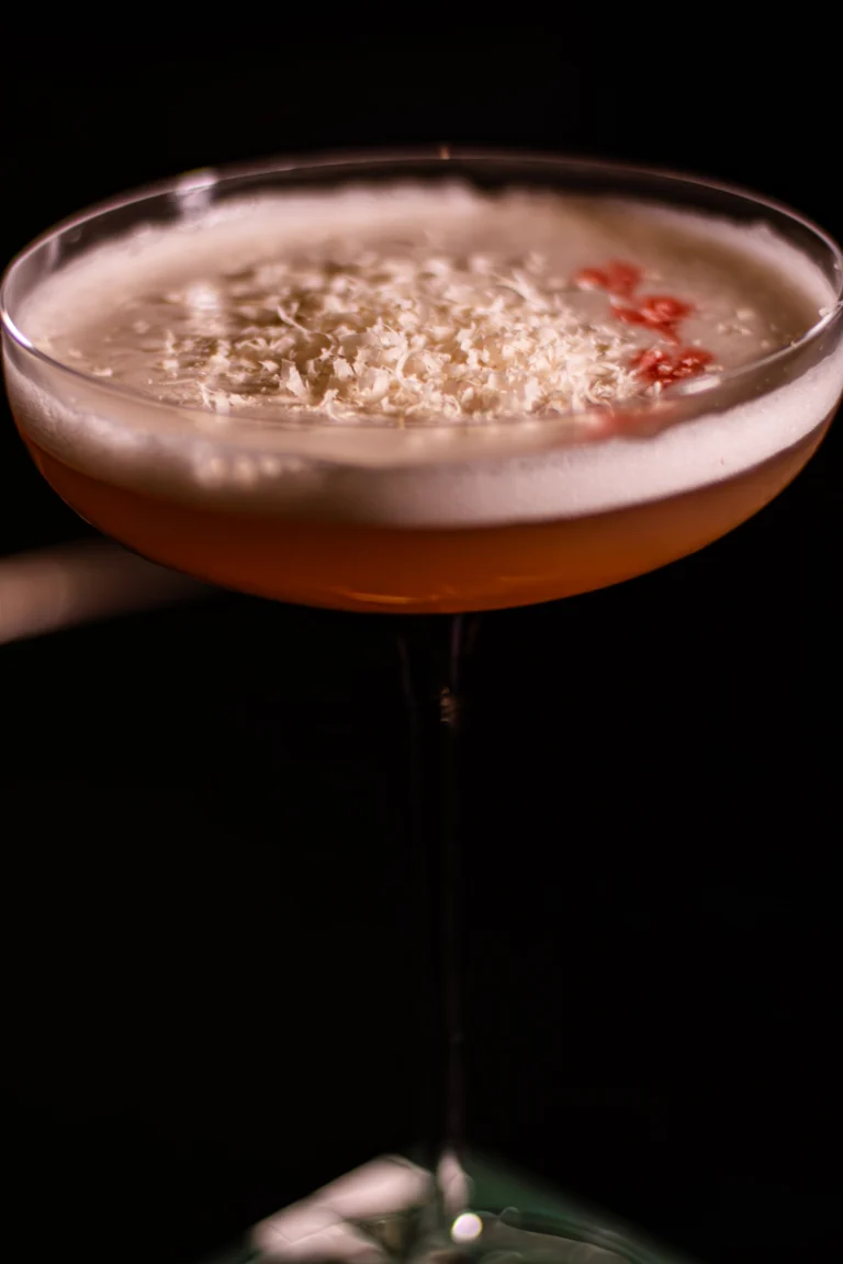 Picture of Parmigiano Sour cocktail in the Hideaway bar