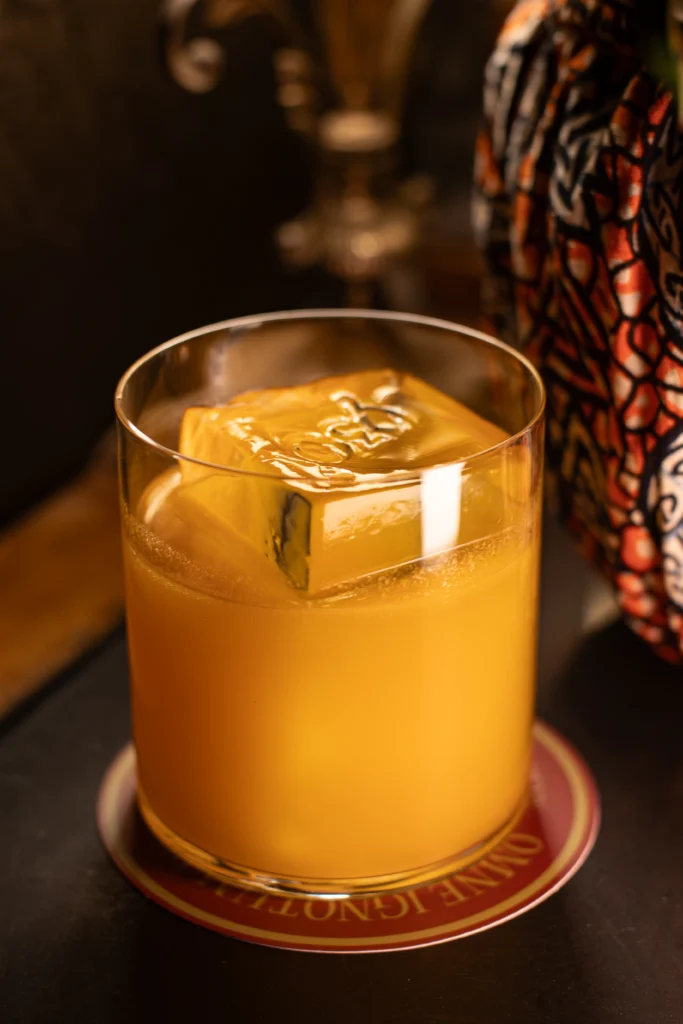 A picture of fruit of the shaman cocktail at 1930